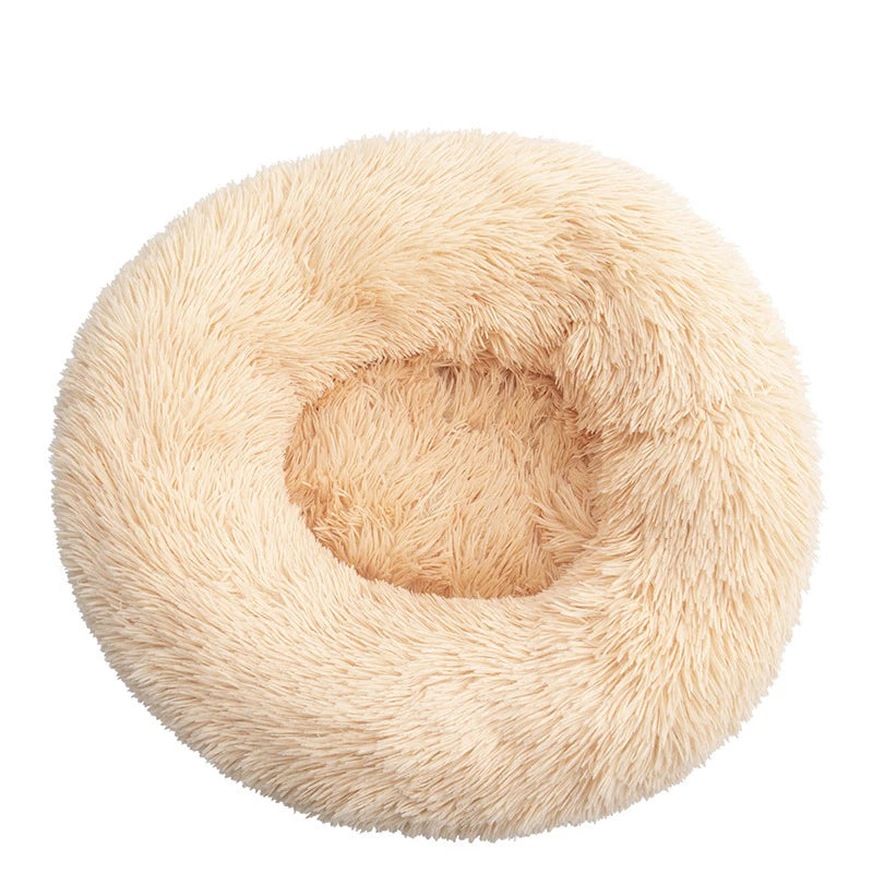 Cozy Donut Dog Bed — Calming Plush Mat