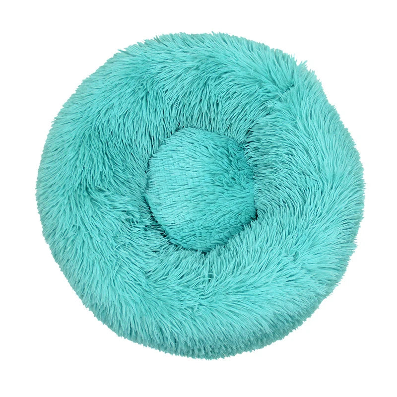 Cozy Donut Dog Bed — Calming Plush Mat