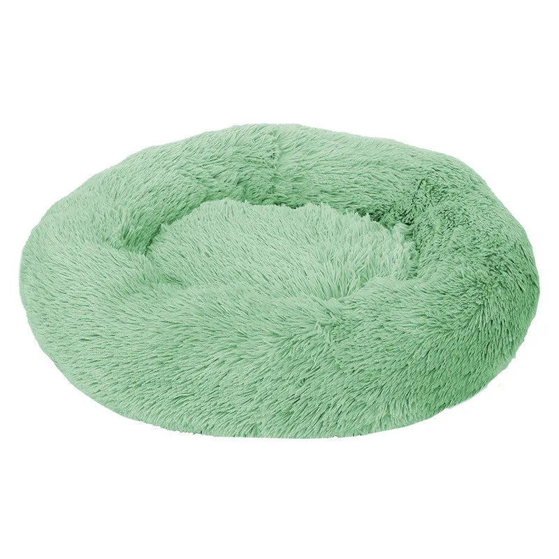 Cozy Donut Dog Bed — Calming Plush Mat