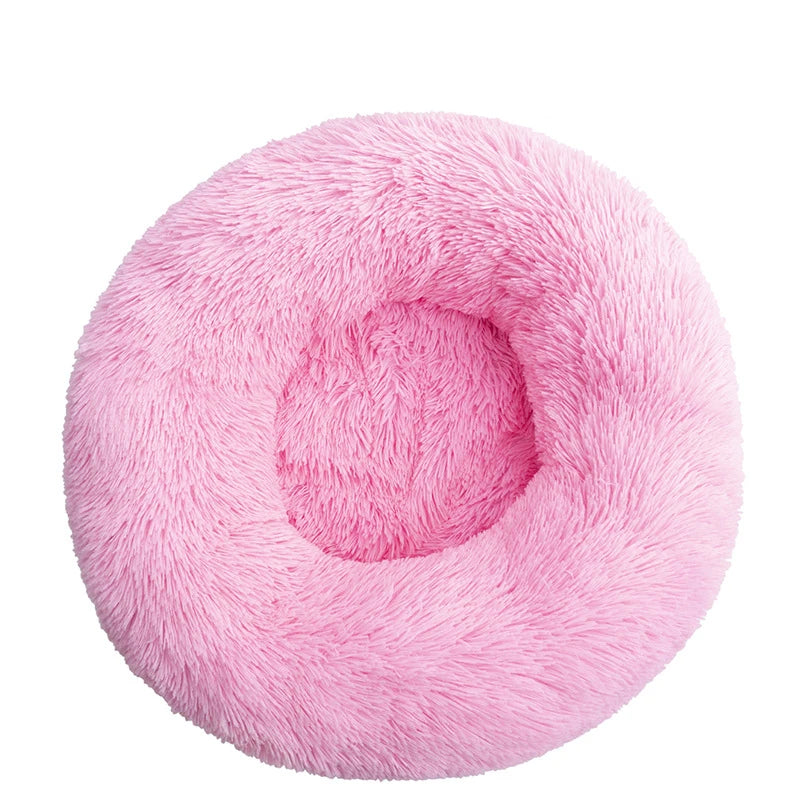 Cozy Donut Dog Bed — Calming Plush Mat