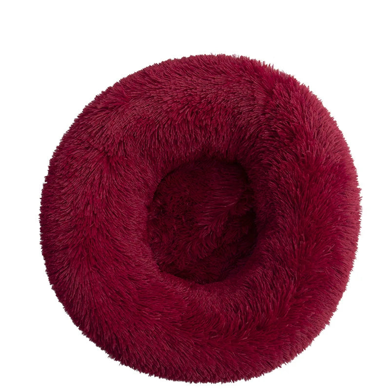 Cozy Donut Dog Bed — Calming Plush Mat