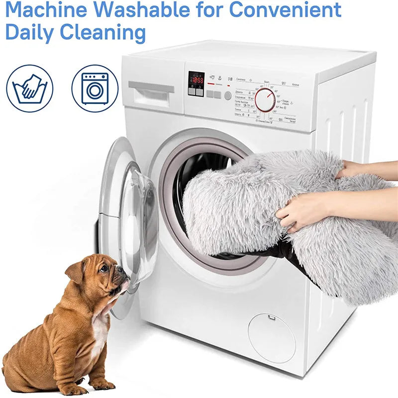 Luxury Calming Dog Bed — Plush & Washable