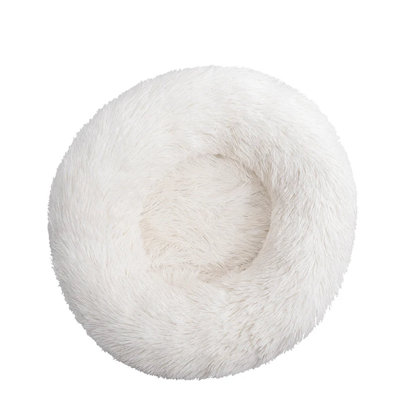 Cozy Donut Dog Bed — Calming Plush Mat