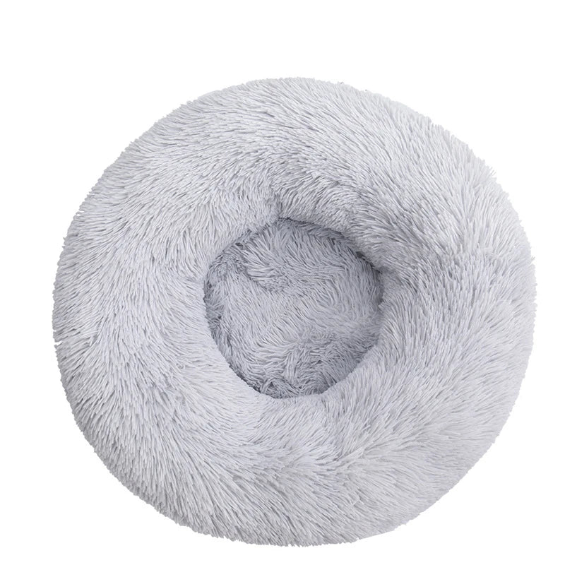 Cozy Donut Dog Bed — Calming Plush Mat