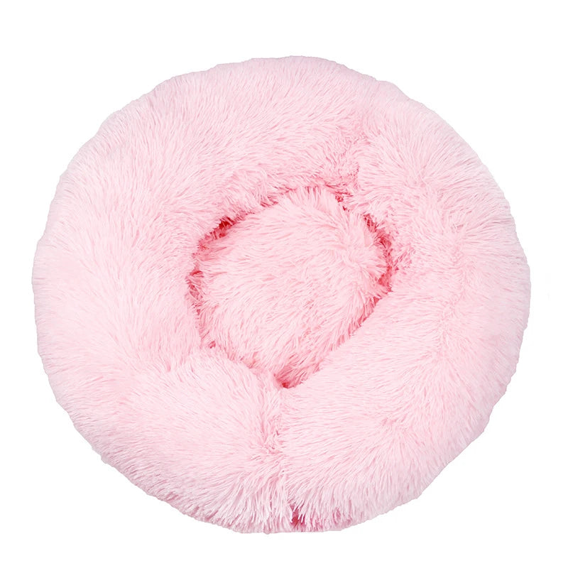 Cozy Donut Dog Bed — Calming Plush Mat