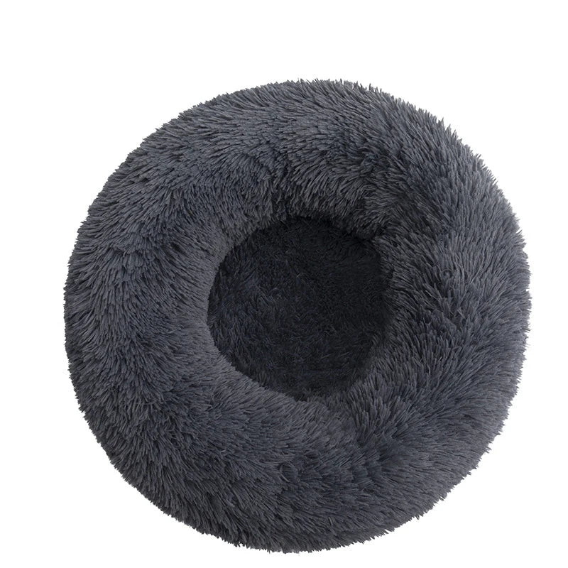 Cozy Donut Dog Bed — Calming Plush Mat