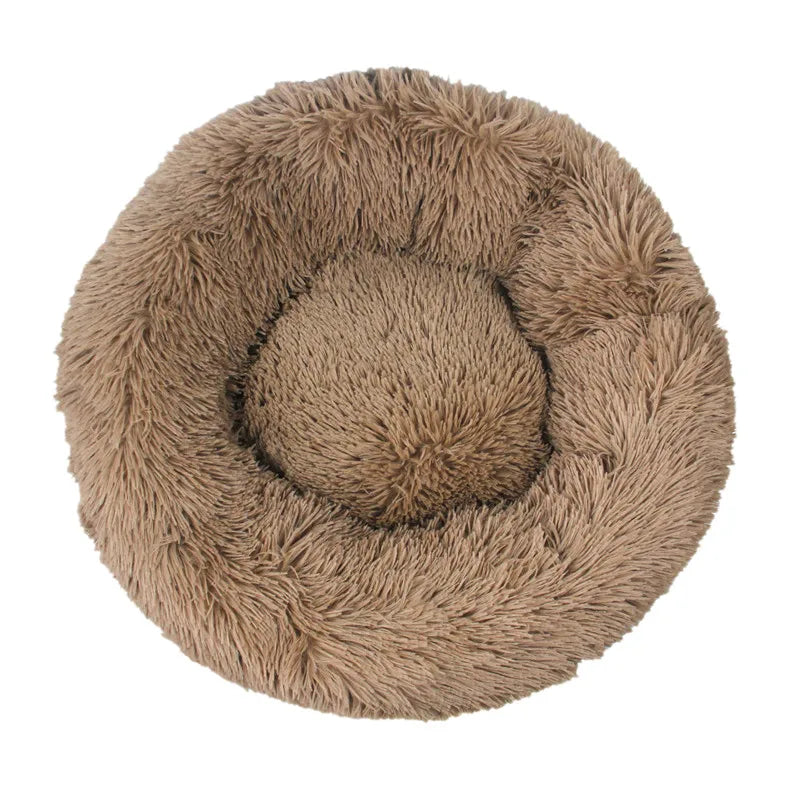 Cozy Donut Dog Bed — Calming Plush Mat