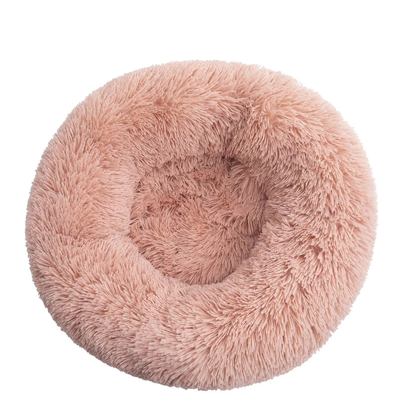 Cozy Donut Dog Bed — Calming Plush Mat