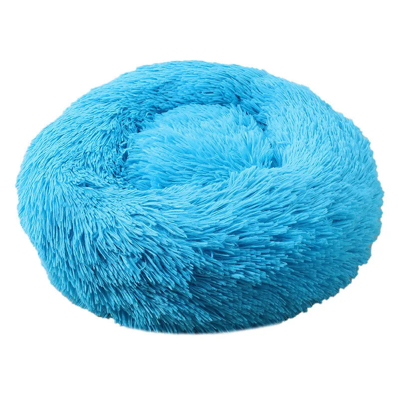 Cozy Donut Dog Bed — Calming Plush Mat