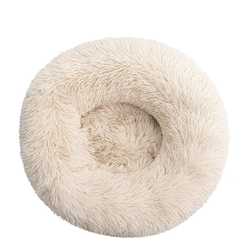 Cozy Donut Dog Bed — Calming Plush Mat