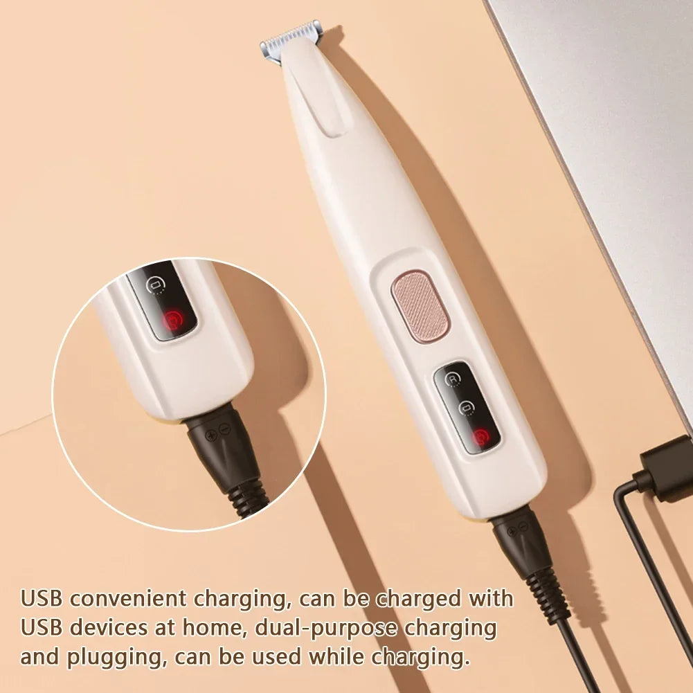 Electric Pet Paw Trimmer — Quiet & Waterproof with LED