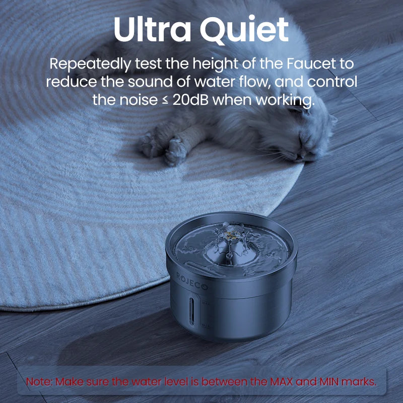 Stainless Steel Pet Water Fountain — Auto Cat & Dog Dispenser